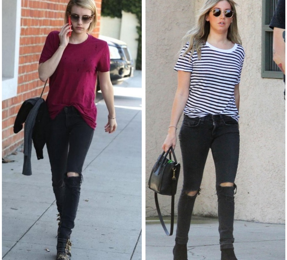 rag & bone black distressed jeans